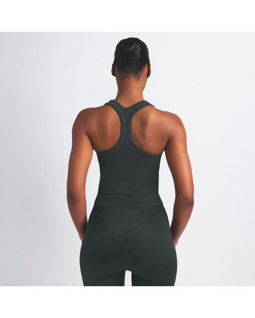 Skims Black Racer Back Tank Top