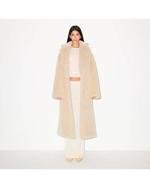 Skims Natural Oversized Long Coat