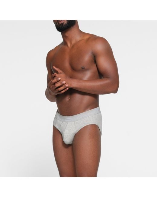 Skims Gray 3-Pack Brief for men