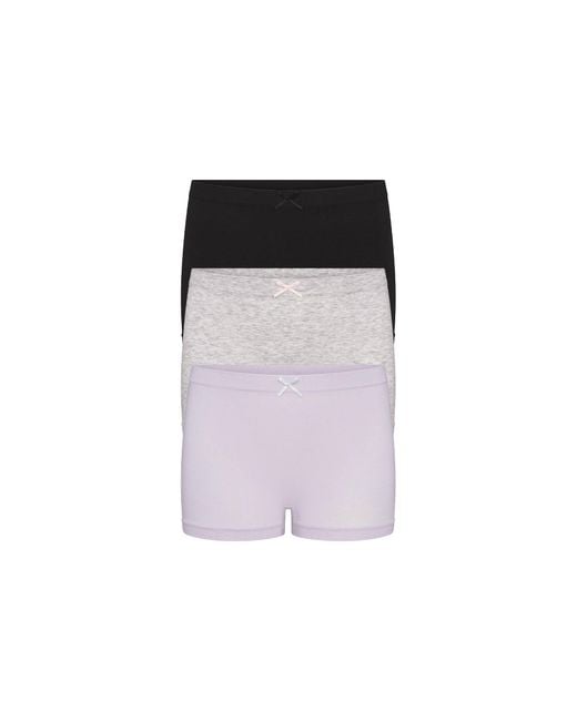 Skims Purple Juniors Boy Short 3-Pack
