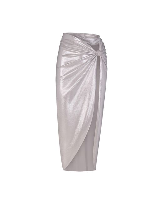 Skims Gray Sarong Skirt