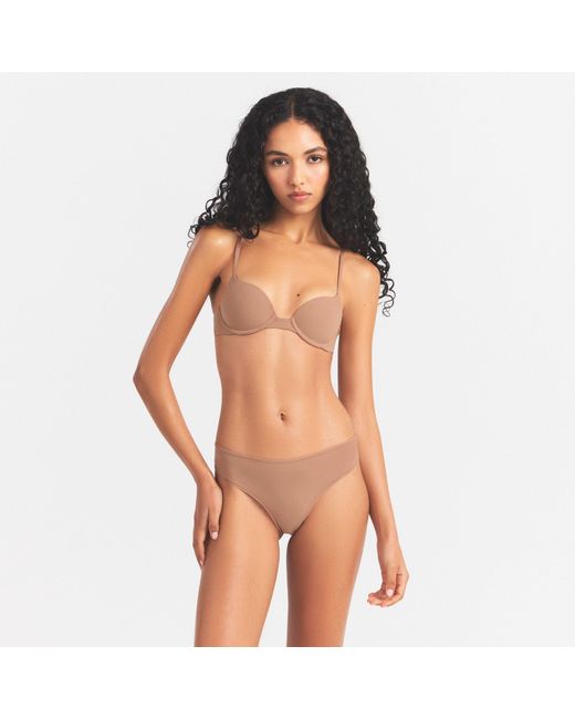 Skims Brown Push-Up Bra
