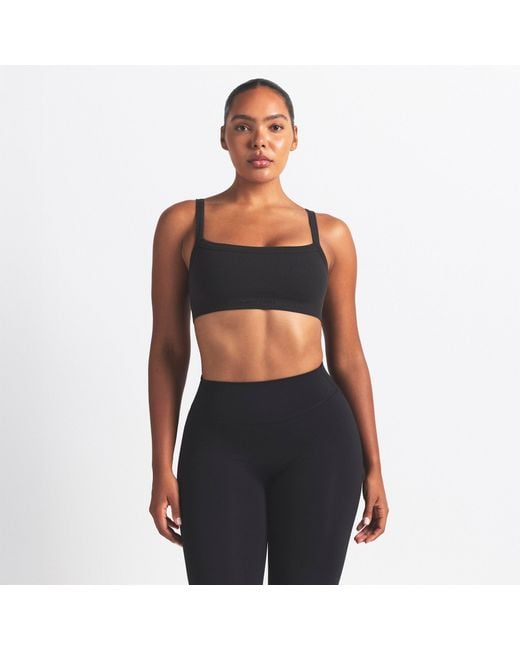 Skims Black Cami Top Bra