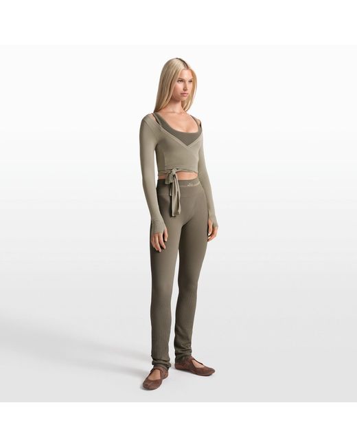 Skims Gray 34" Straight Legging