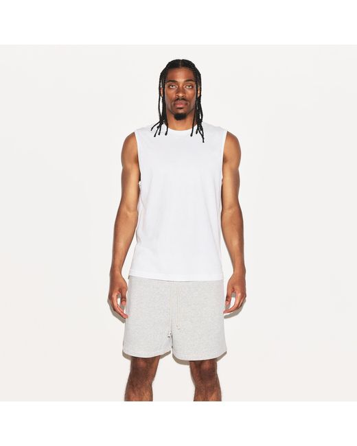 Skims White Relaxed Sleeveless Shirt for men
