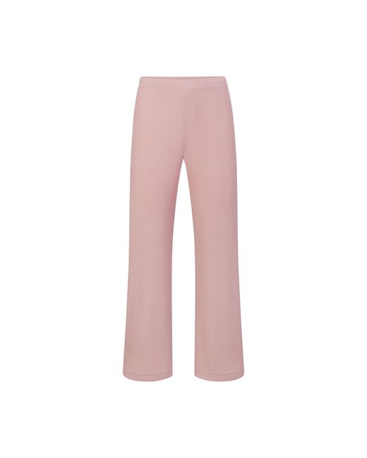Skims Pink Pajama Set