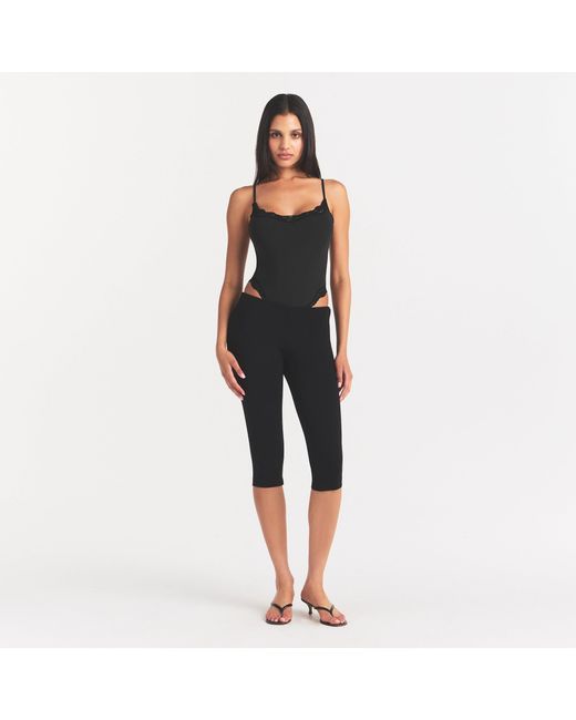Skims Black Fits Everybody Lace Cami Bodysuit