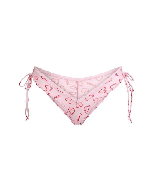 Skims Pink Micro Tanga