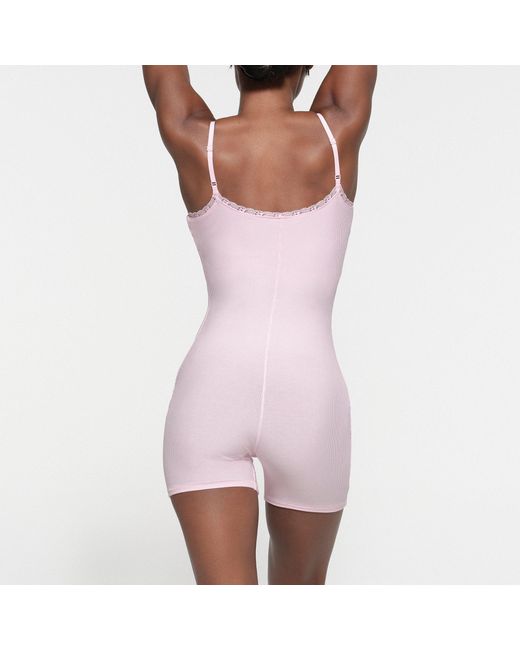 Skims Pink Scoop Onesie (bodysuit)