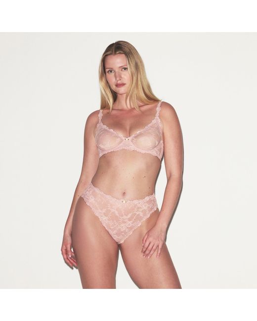 Skims Pink Unlined Full Coverage Bra