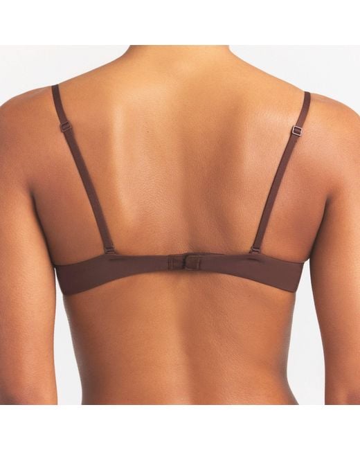 Skims Brown Push-Up Bra