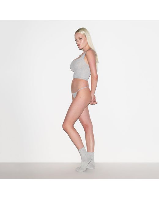 Skims White Lace String Thong