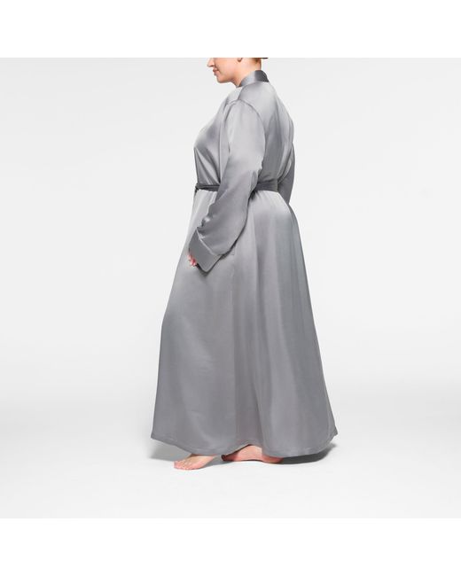 Skims Gray Long Robe