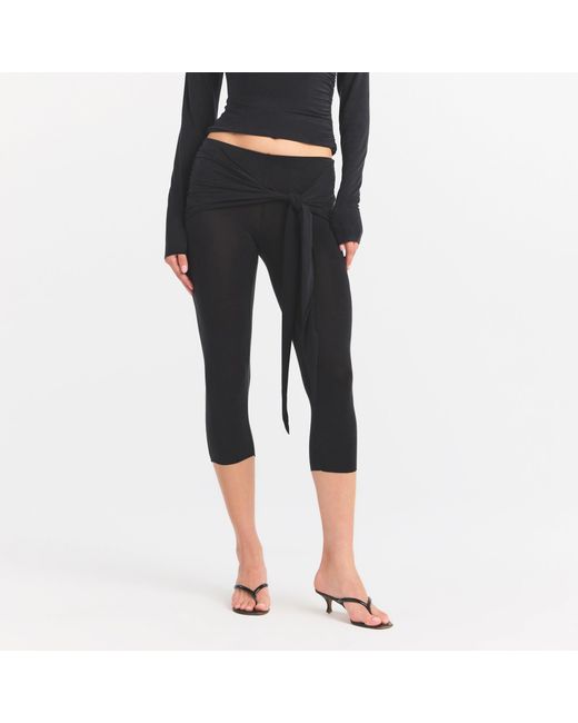 Skims Black Wrap Capri