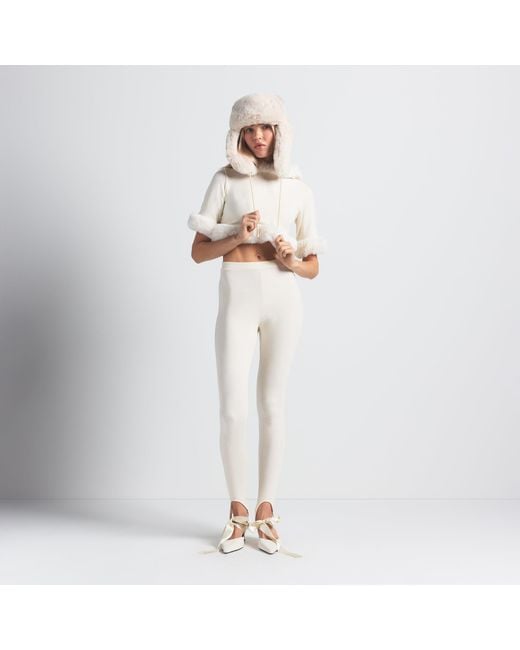 Skims White Trapper Hat