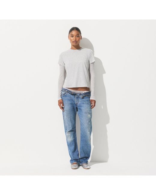 Skims White Jersey T-Shirt