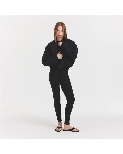 Skims Black Reversible Bomber Jacket