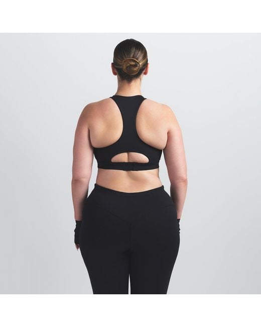 Skims Black High Neck Bra