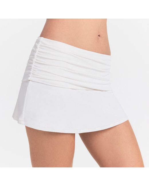 Skims White Dri-Fit Foldover Skort