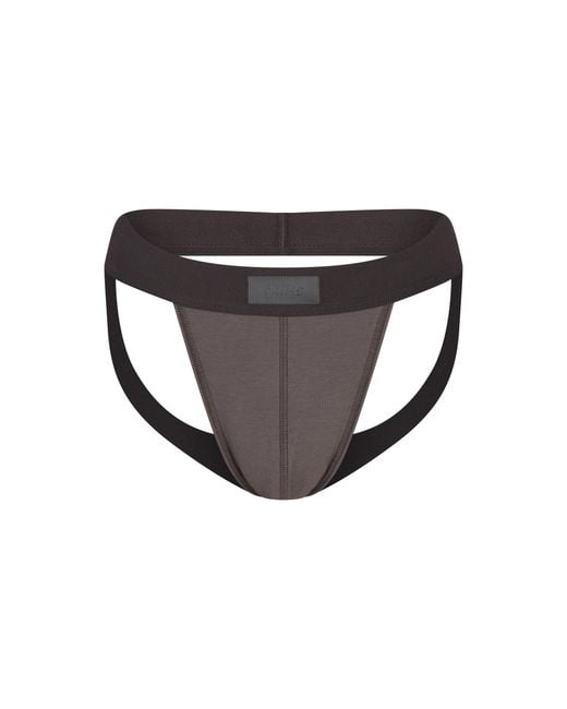 Skims Black Jockstrap for men