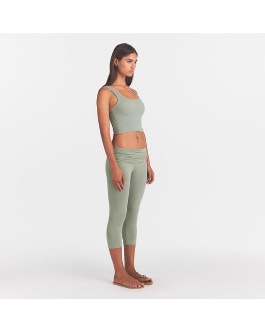 Skims Green Foldover Capri