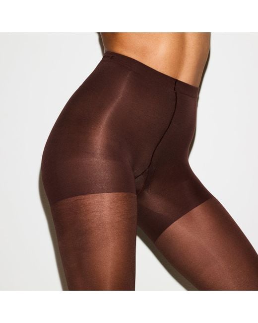 Skims Brown Shaping Capri Tights