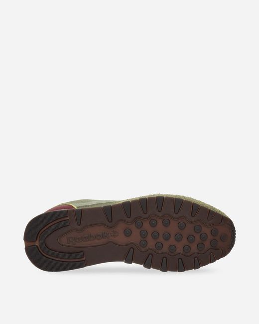 Reebok Green Classic Leather Premium Sneakers Grit for men