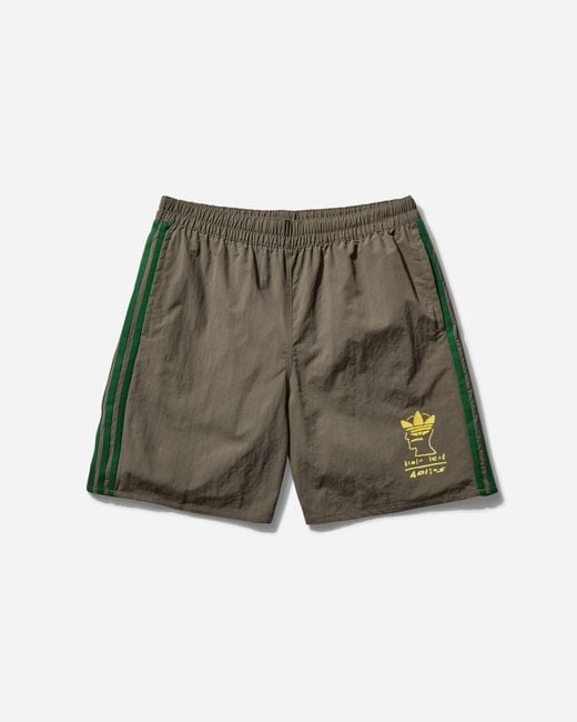 Adidas Green Brain Dead Shorts Branch for men