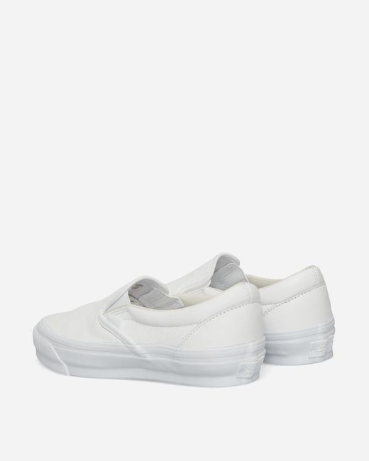 Vans White Slip-On Reissue 98 Lx Leather Sneakers for men
