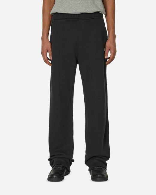 Nike Black Nocta Open Hem Fleece Pants for men