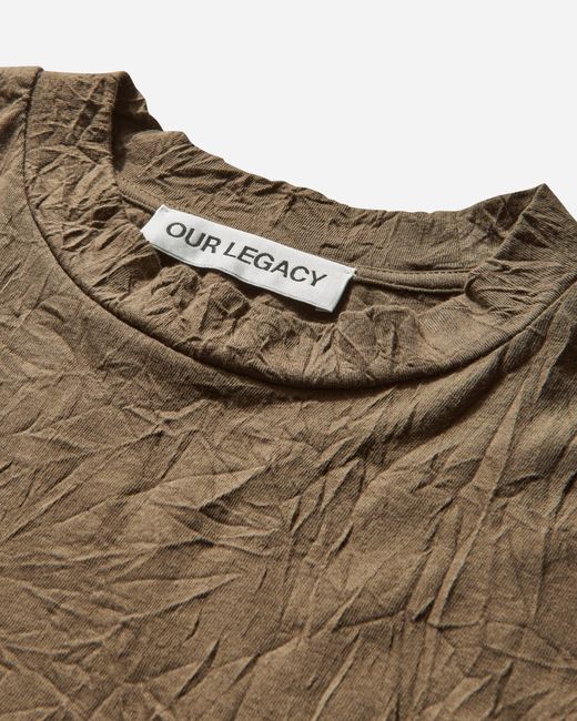 Our Legacy Brown Men S Big Longsleeve T-shirt Olive for men
