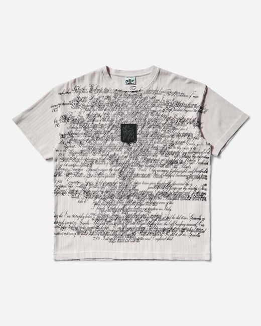 Umbro Gray Biography Pointelle Baby T-shirt Powder for men