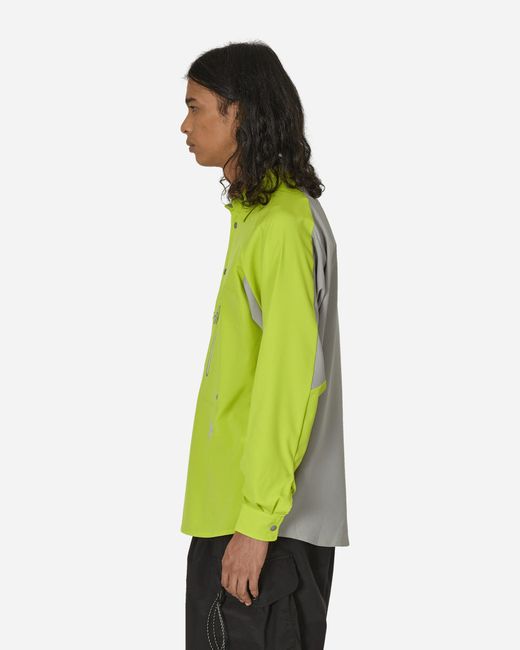 And Wander Tech Longsleeve Shirt Green for men