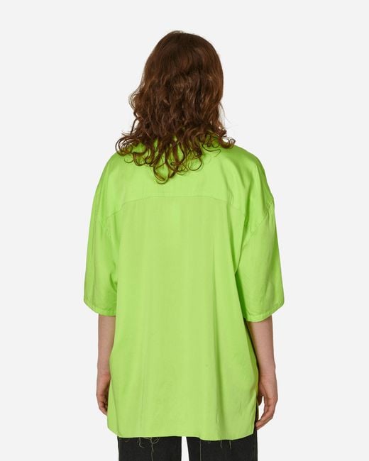Martine Rose Green Camisole Shirt Lime / Irridescent