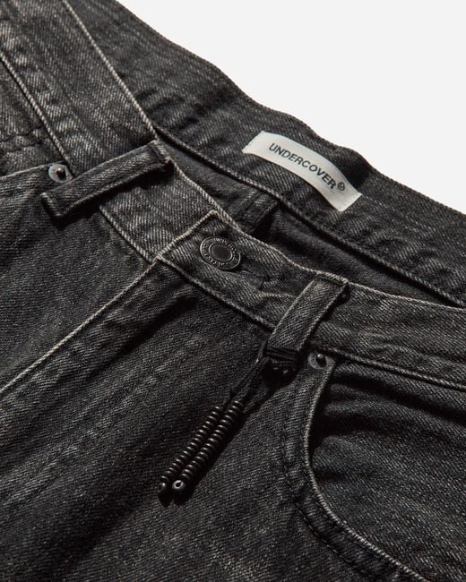 Undercover Gray Women S Cotton Fleece Selvedge Denim Pants