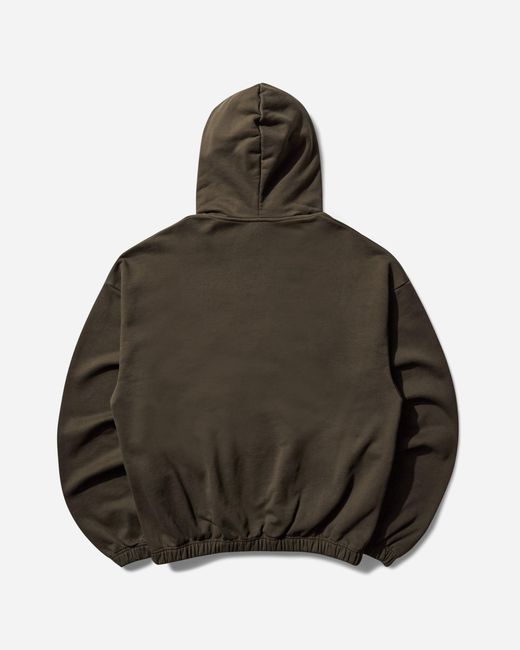 Umbro Brown Og Logo Masked Hoodie Dark Olive for men