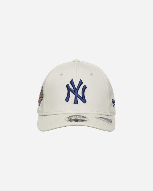 KTZ White New York Yankees World Series 9fifty Stretch Snap Cap Cream for men