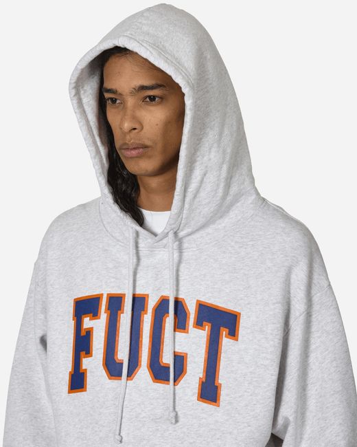 Fuct Gray Logo Hoodie Melange for men