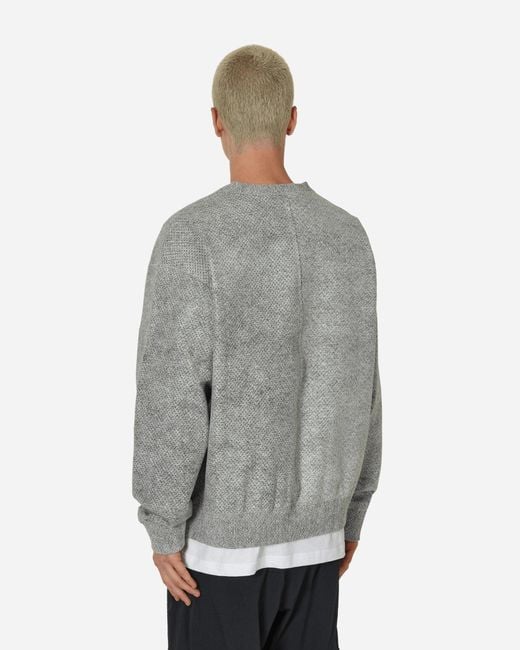 Nike Gray Therma-fit Adv Crewneck Sweatshirt Smoke Grey for men