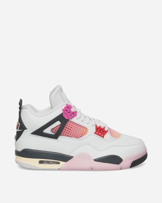 Nike Pink Air Jordan 4 Comic Sneakers Off Fire for men