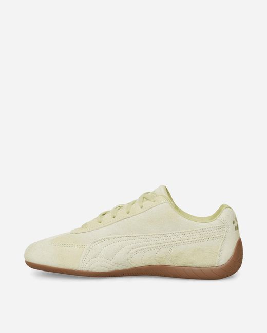 PUMA White Daniëlle Cathari Speedcat Washed Sneakers Pistachio for men