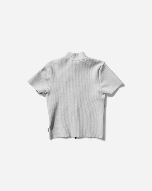 Nike Gray Women S Air Jordan Full-zip Knit Top Sail