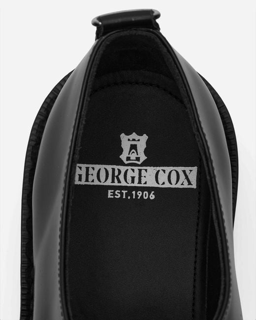 George Cox Black Ripple Derby for men