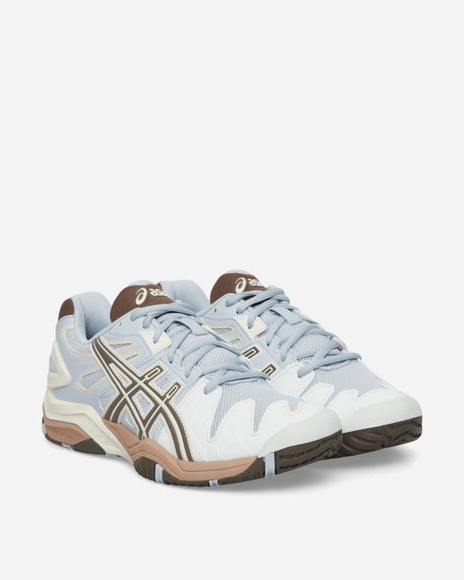 Asics White Gel-Resolution 5 Sneakers Storm Cloud Sepia for men