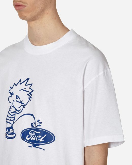 Fuct White Oval Pee Boy T-shirt for men