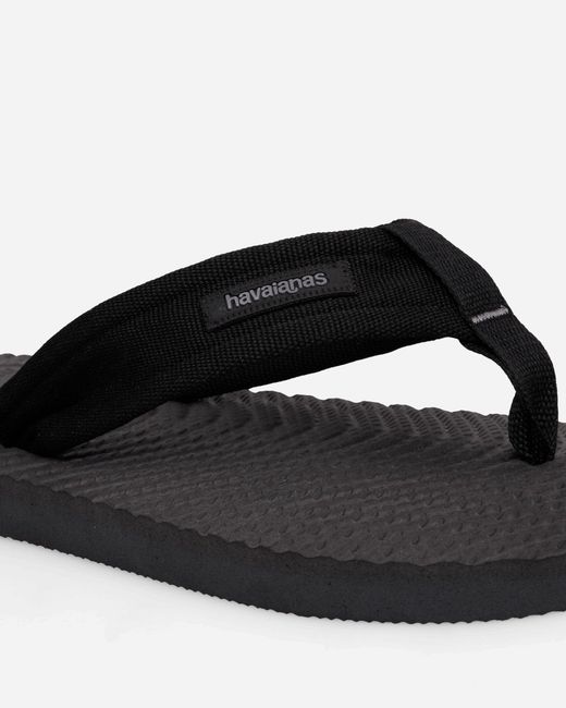 Havaianas Black Surfer Coast Flip Flops New Graphite for men