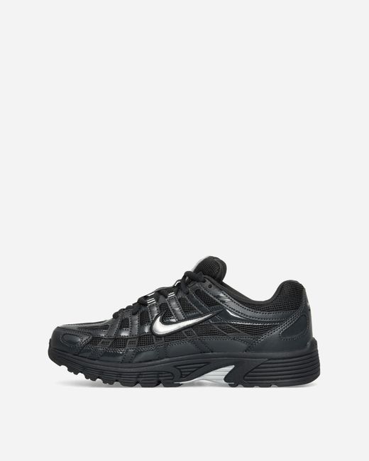 Nike Black Women S P-6000 Sneakers Off-noir / Metallic Silver