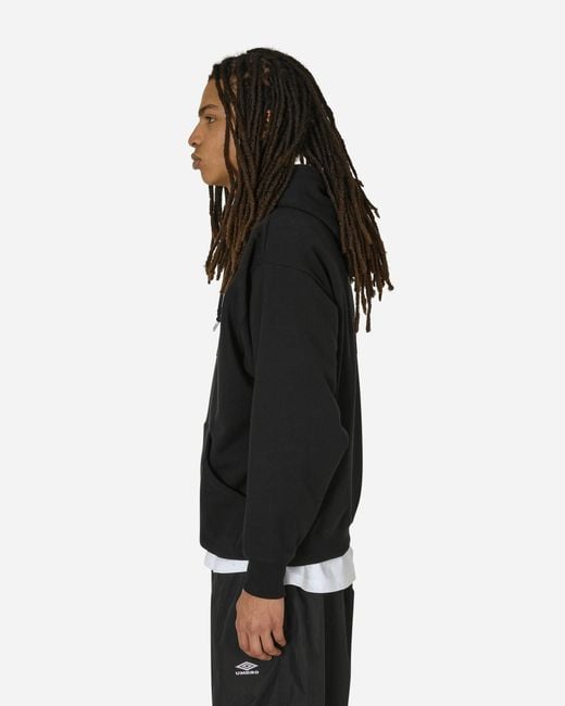 (w)taps Black Academy Hooded Sweatshirt for men