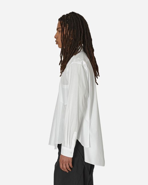 Comme des Garçons White Cut-out Longsleeve Shirt for men