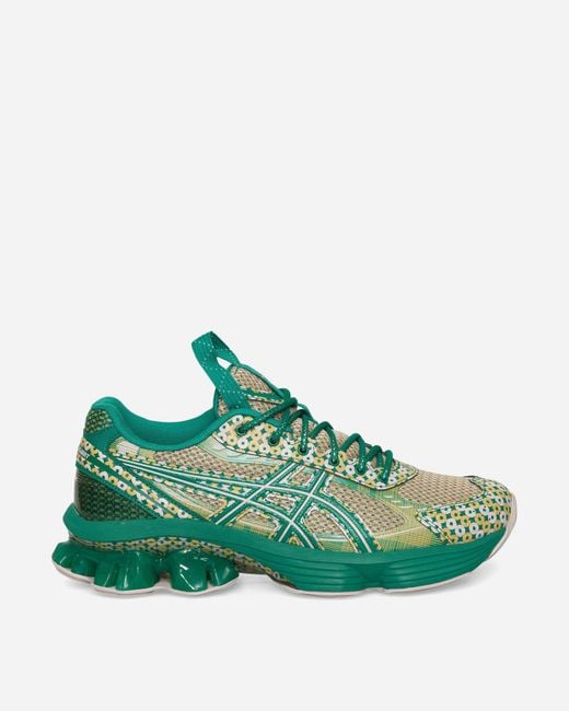 Asics Green Us7-S Gel-Kinetic Fluent Sneakers Watershed Rose Kale for men